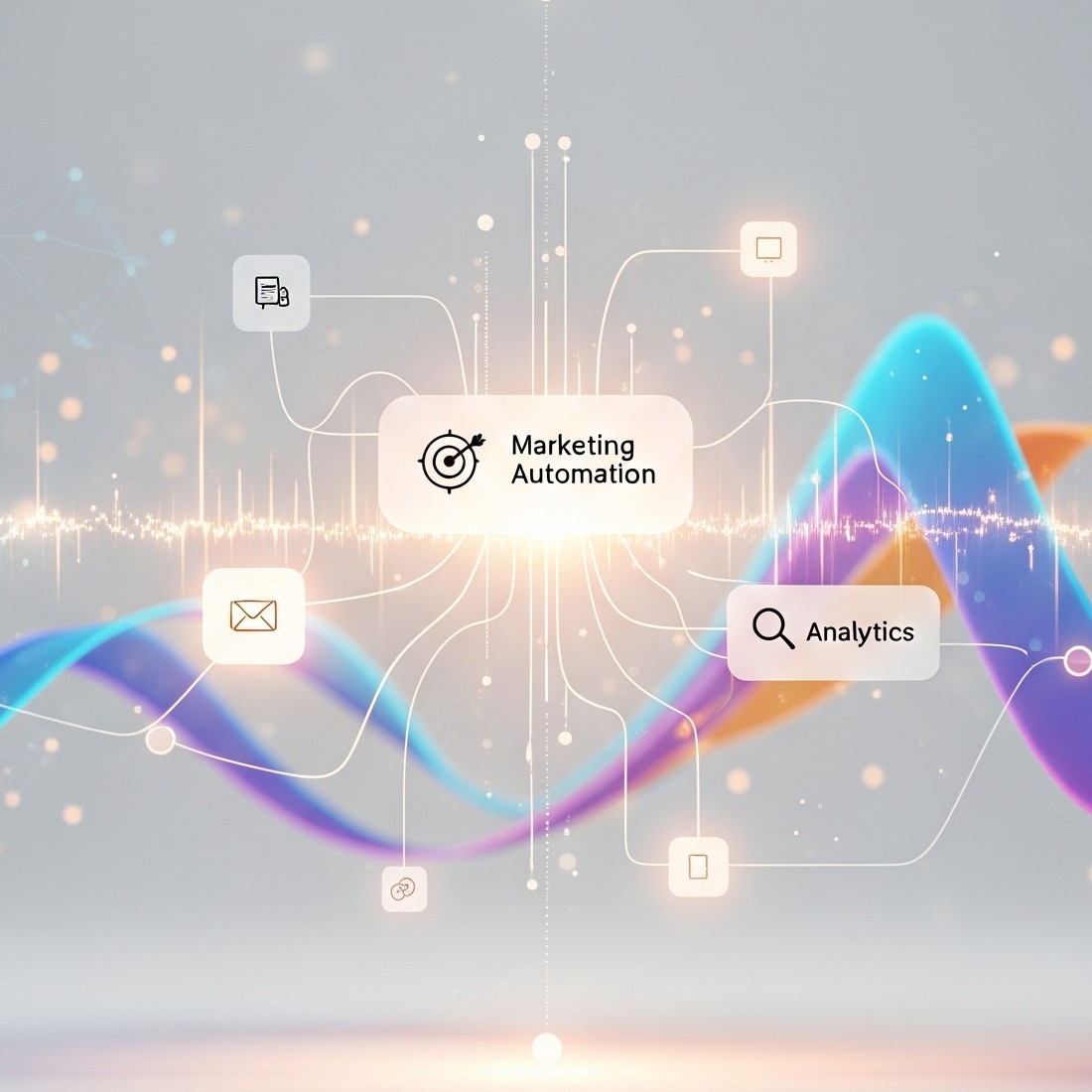 Modern digital workspace with AI tools and analytics dashboards